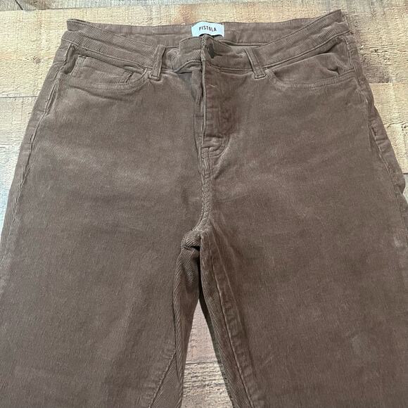 Pistola Wmns Brown Preppy Classic Tapered Leg Corduroy Pants Sz 30 Fall Harvest - Picture 3 of 5